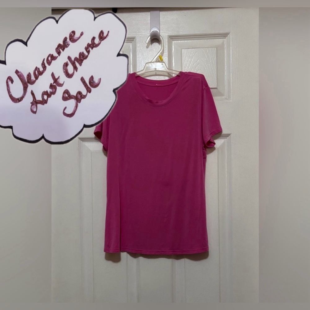 ALO Yoga Women's Size S Short Sleeve Pink T-Shirt Oversized Fit